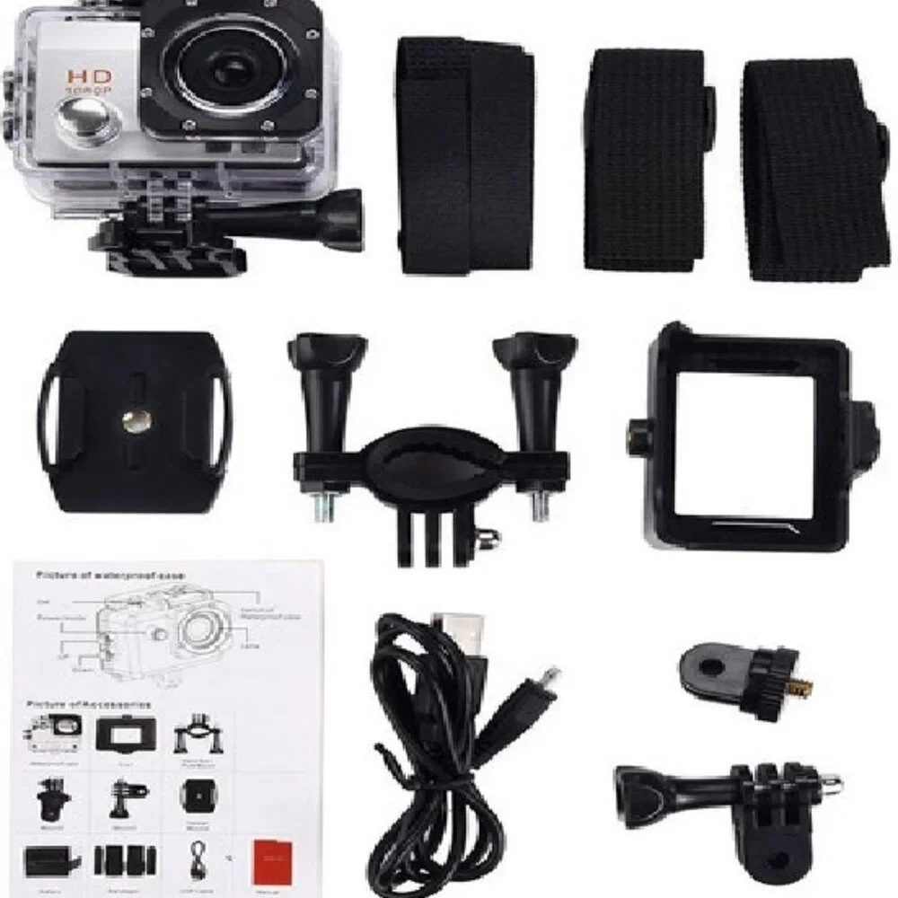 SoloBeSafe AdventureCam HD – Full HD Action Camera for Travel & Sports
